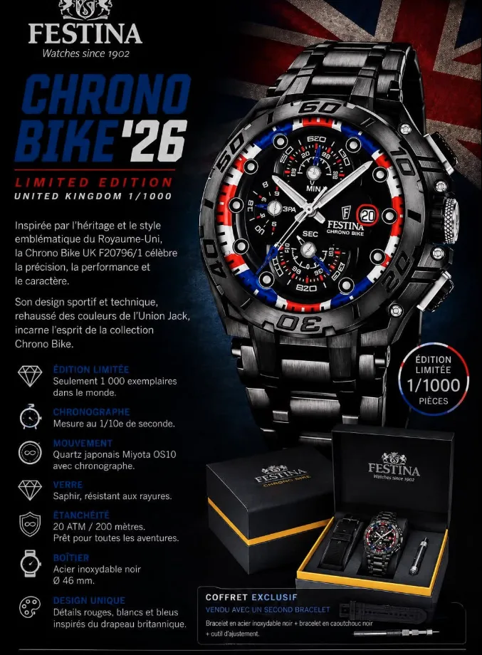 Festina Chrono Bike UK, édition limitée
